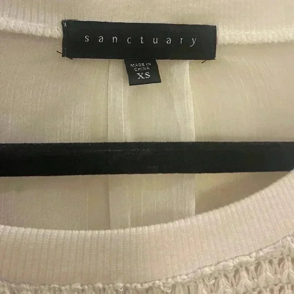 Sanctuary Mix and Match open knit sheer back pullover sweater - Picture 4 of 8